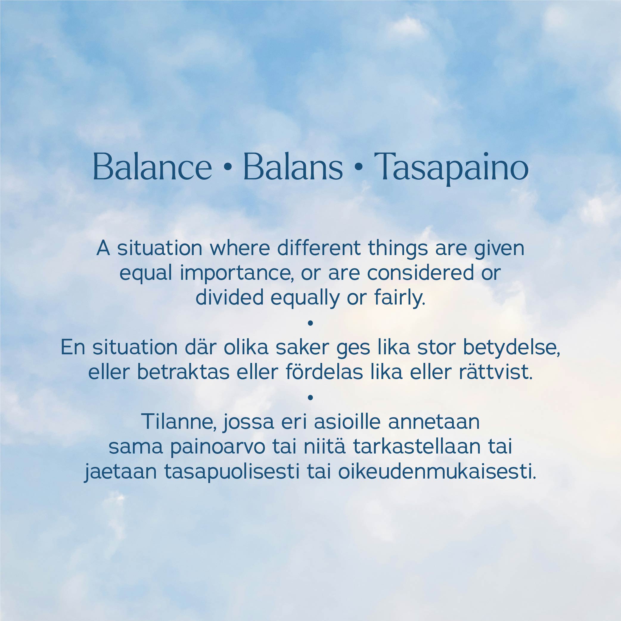 My one-month Life Balance Coaching package for swift improvement in one area of your life.